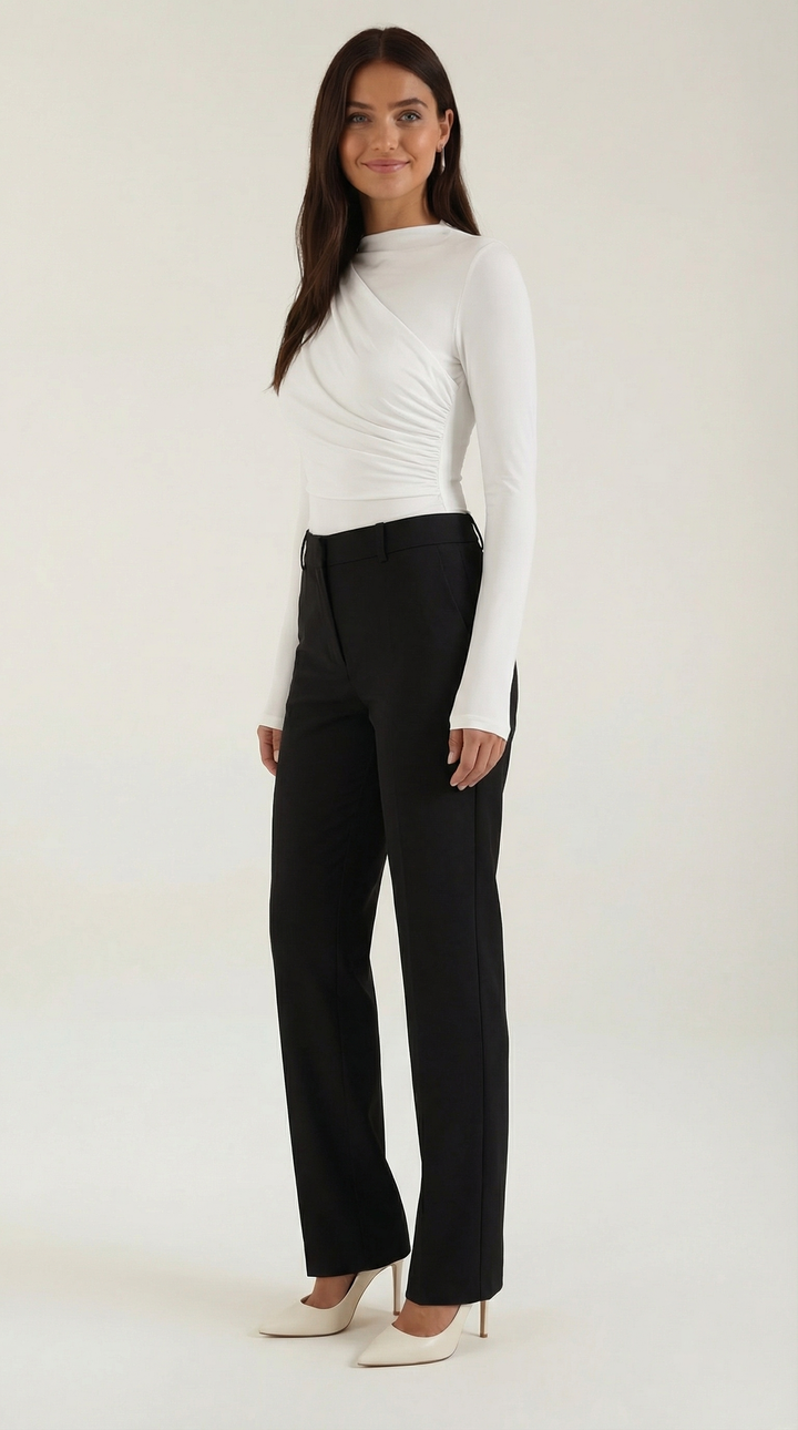 Audrey Geraffter Lange Mouwen Bodysuit