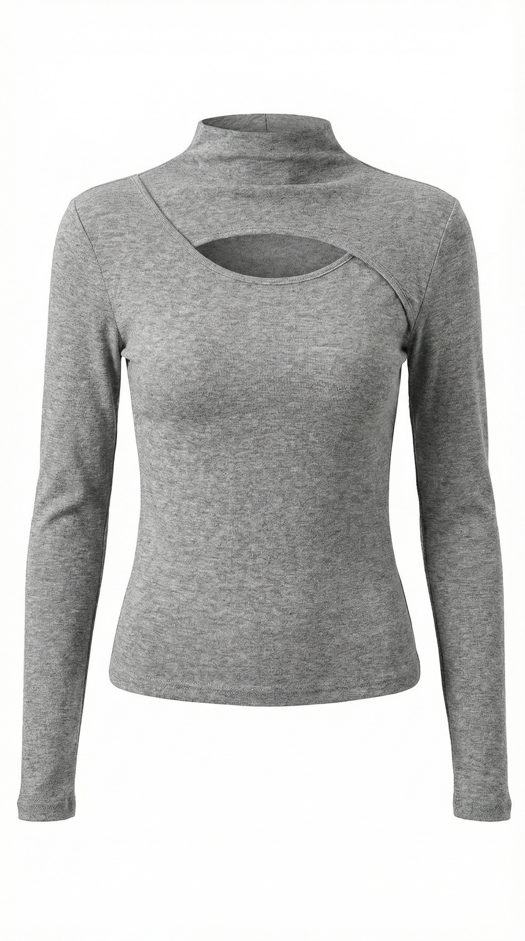 Barbara Chic Lange Mouwen Cutout Top