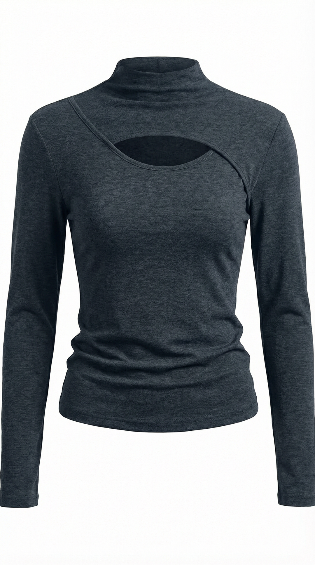 Barbara Chic Lange Mouwen Cutout Top