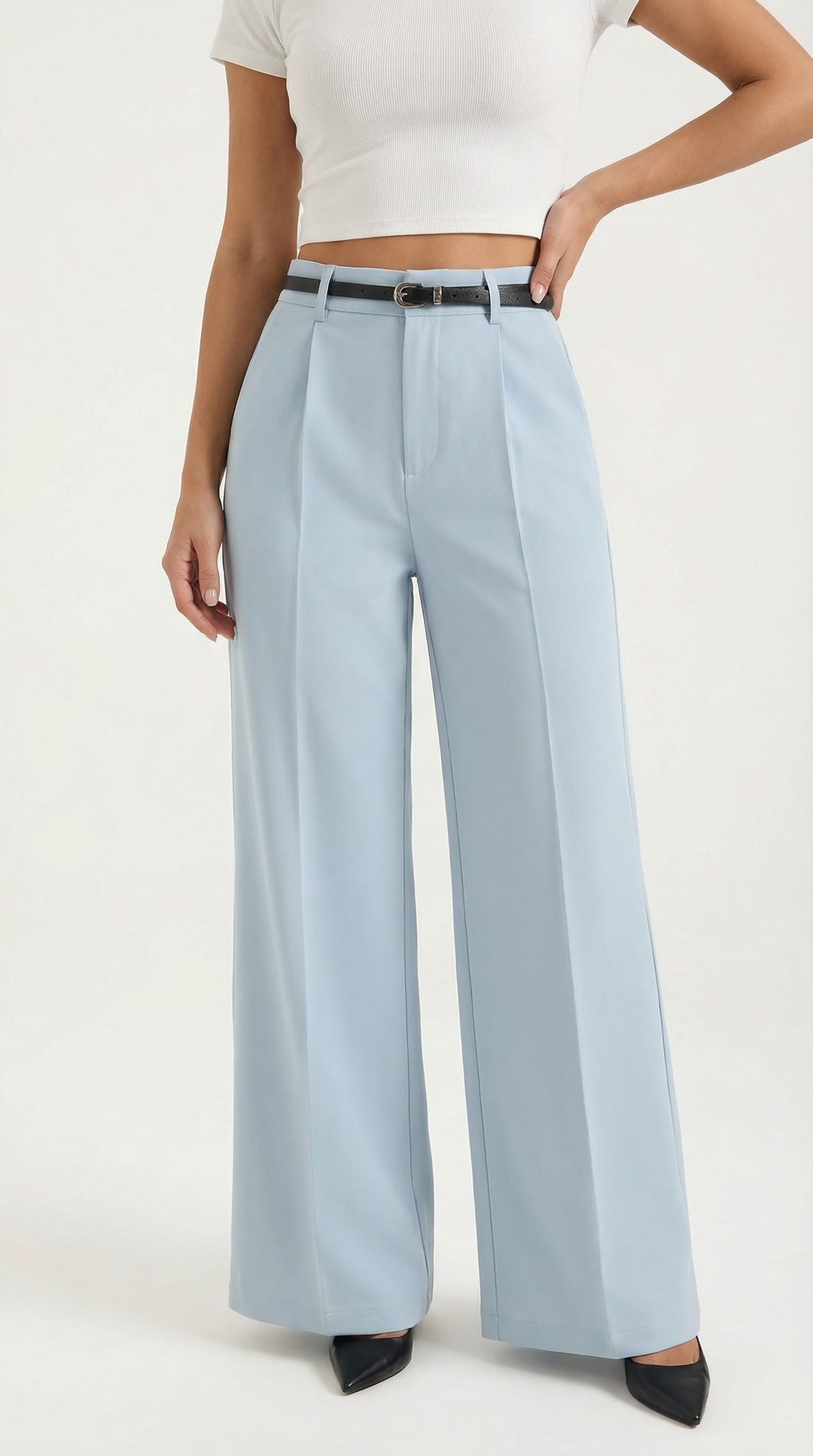 Bertha Wijde Pantalon van Stof