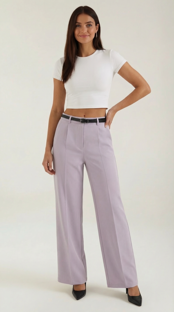 Bertha Wijde Pantalon van Stof
