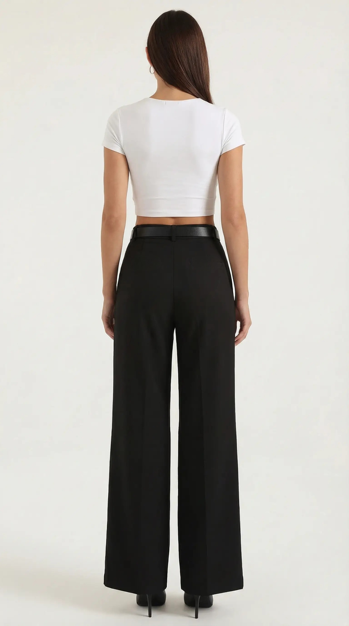 Bertha Wijde Pantalon van Stof