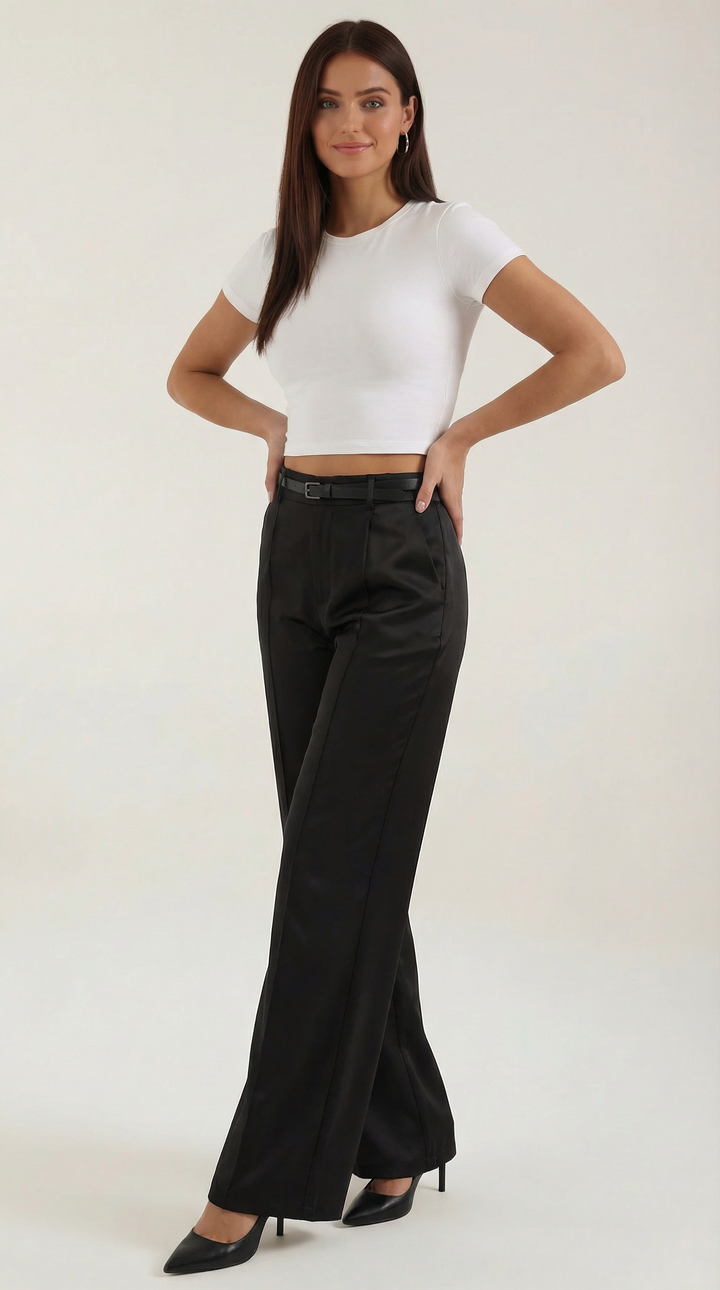 Bertha Wijde Pantalon van Stof