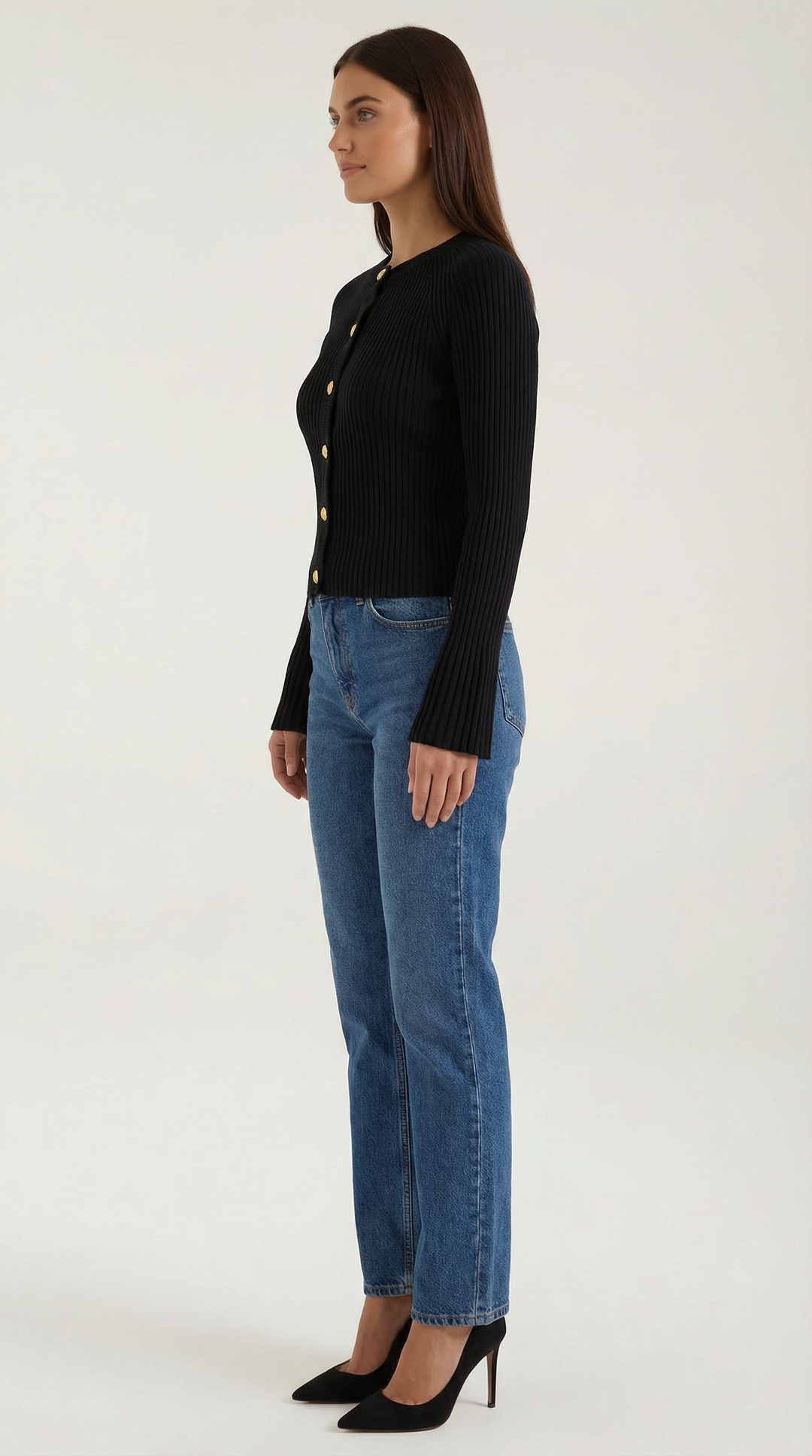 Betty Knopen-Up Brei Sweater