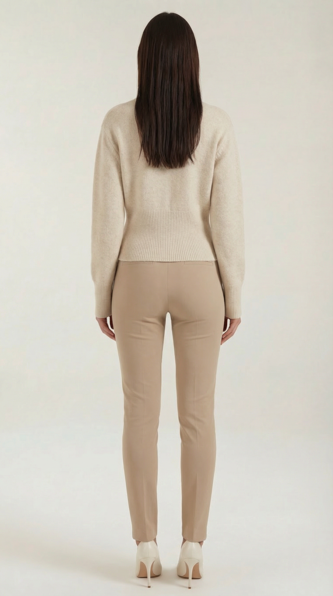 Beverly half-zip gebreide trui