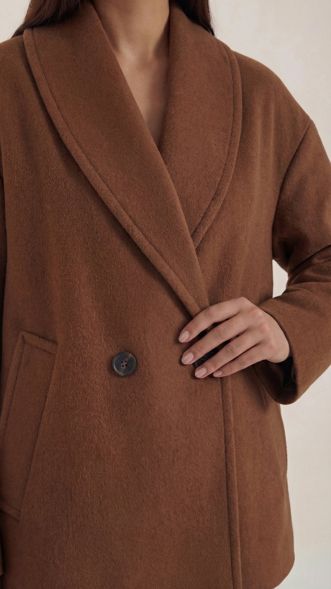 Carolyn's oversized jas