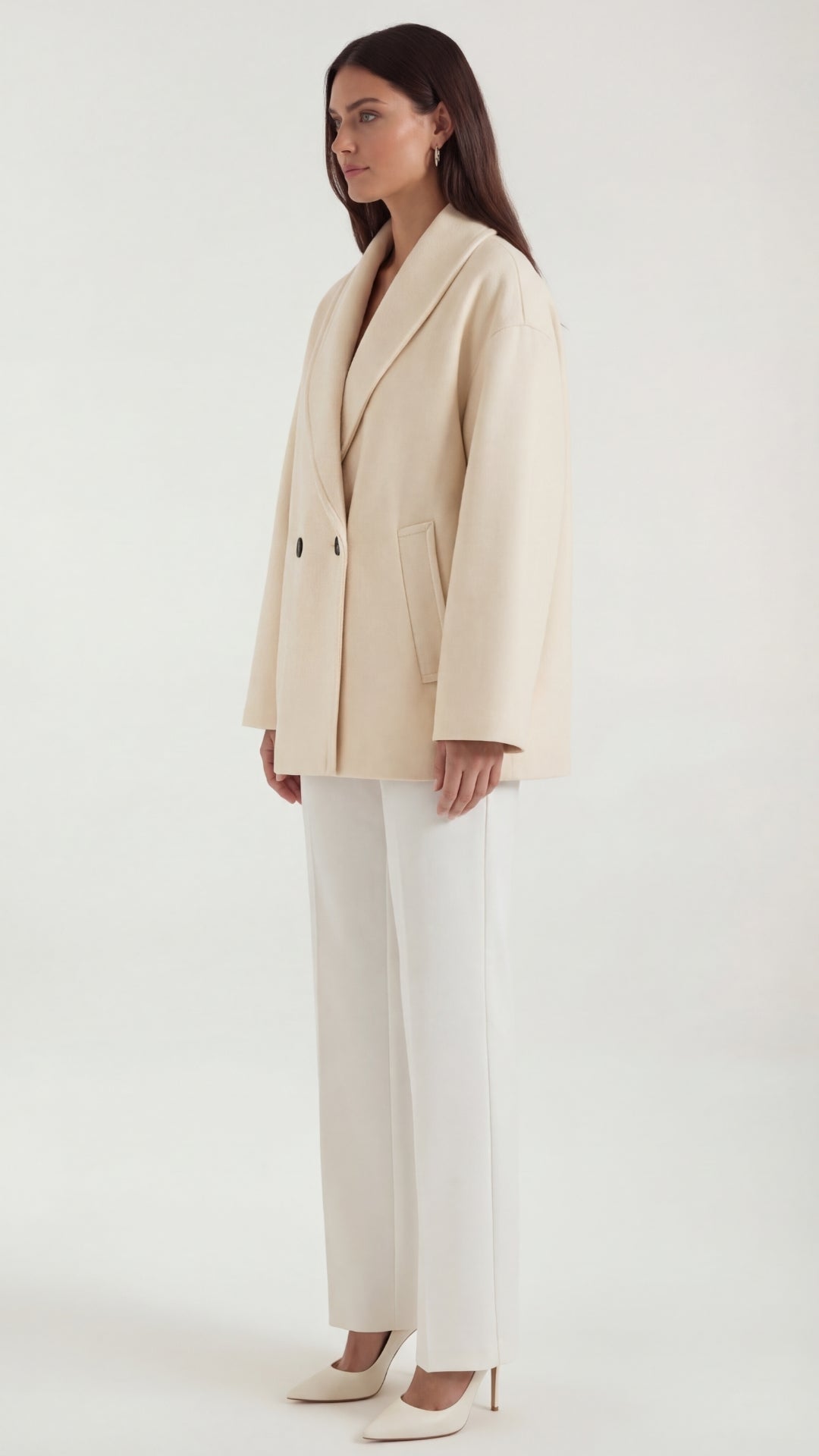 Carolyn's oversized jas