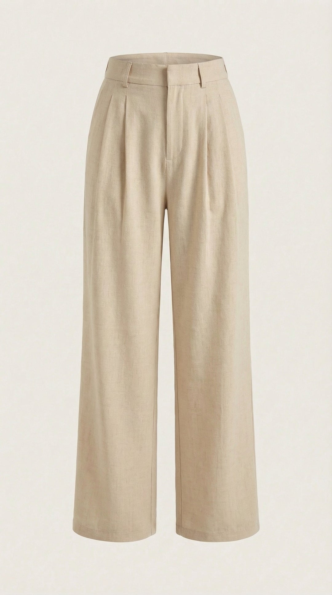Courtney Hoge Taille Plissé Broek