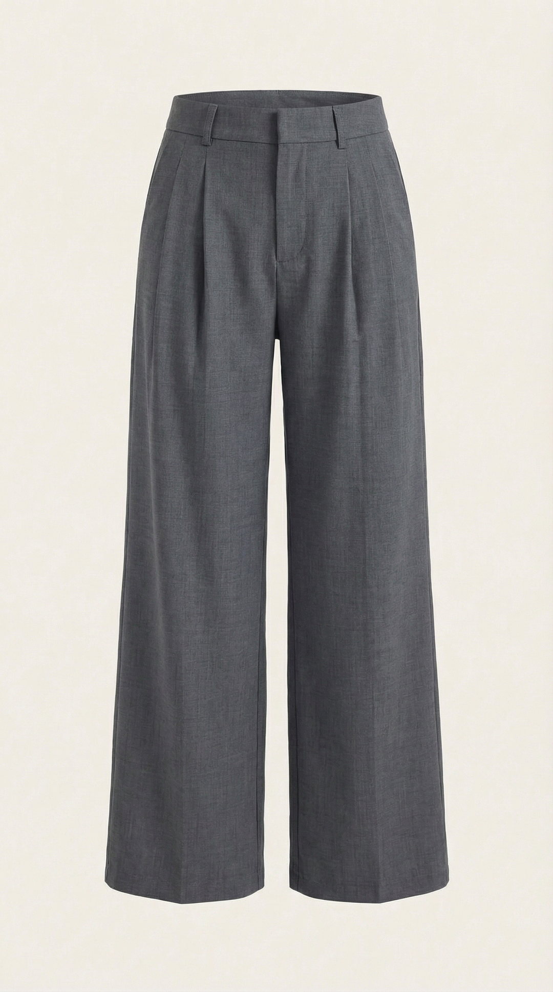 Courtney Hoge Taille Plissé Broek
