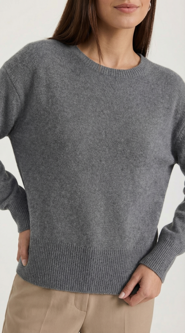 Kristallen gebreide fitted trui