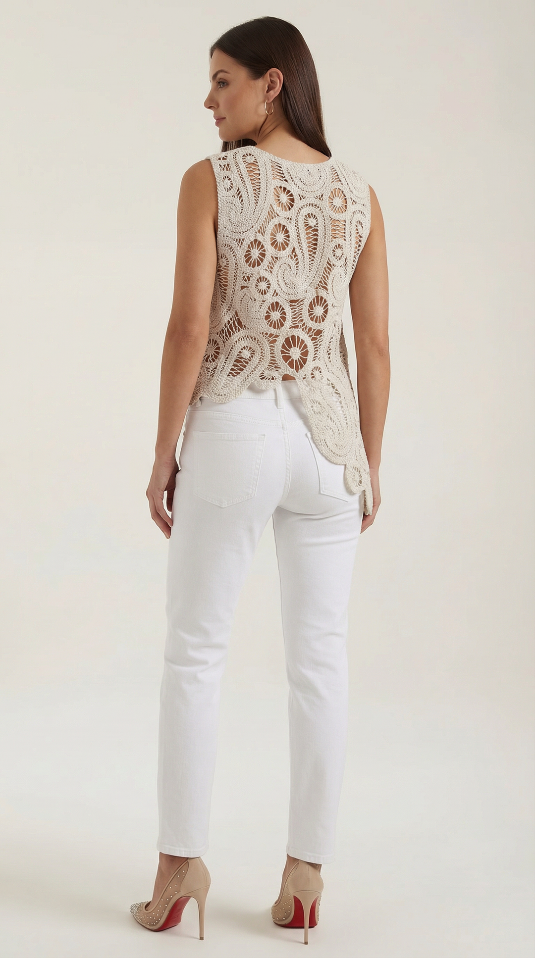 Delia Asymmetrische Blouse met Kantdetails