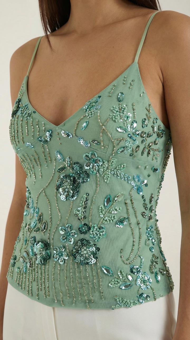 Dottie Sequin Nachthemd - Elegante Stijl