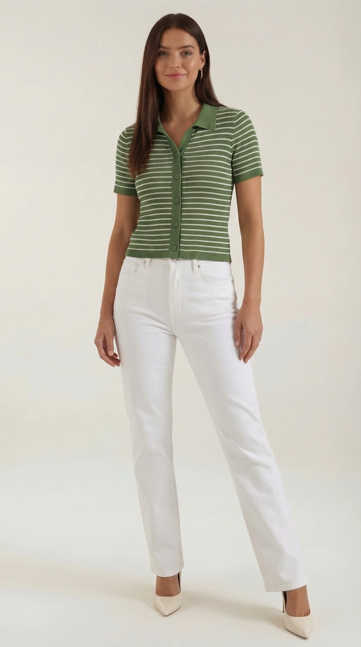 Gestreepte Edith Polo Shirt