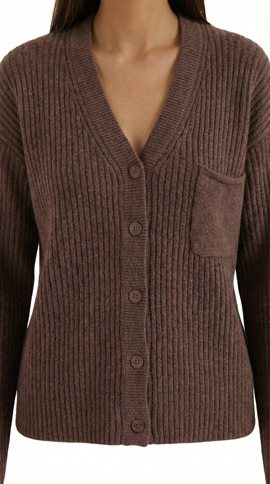 Oversized Franse Katoenen Cardigan