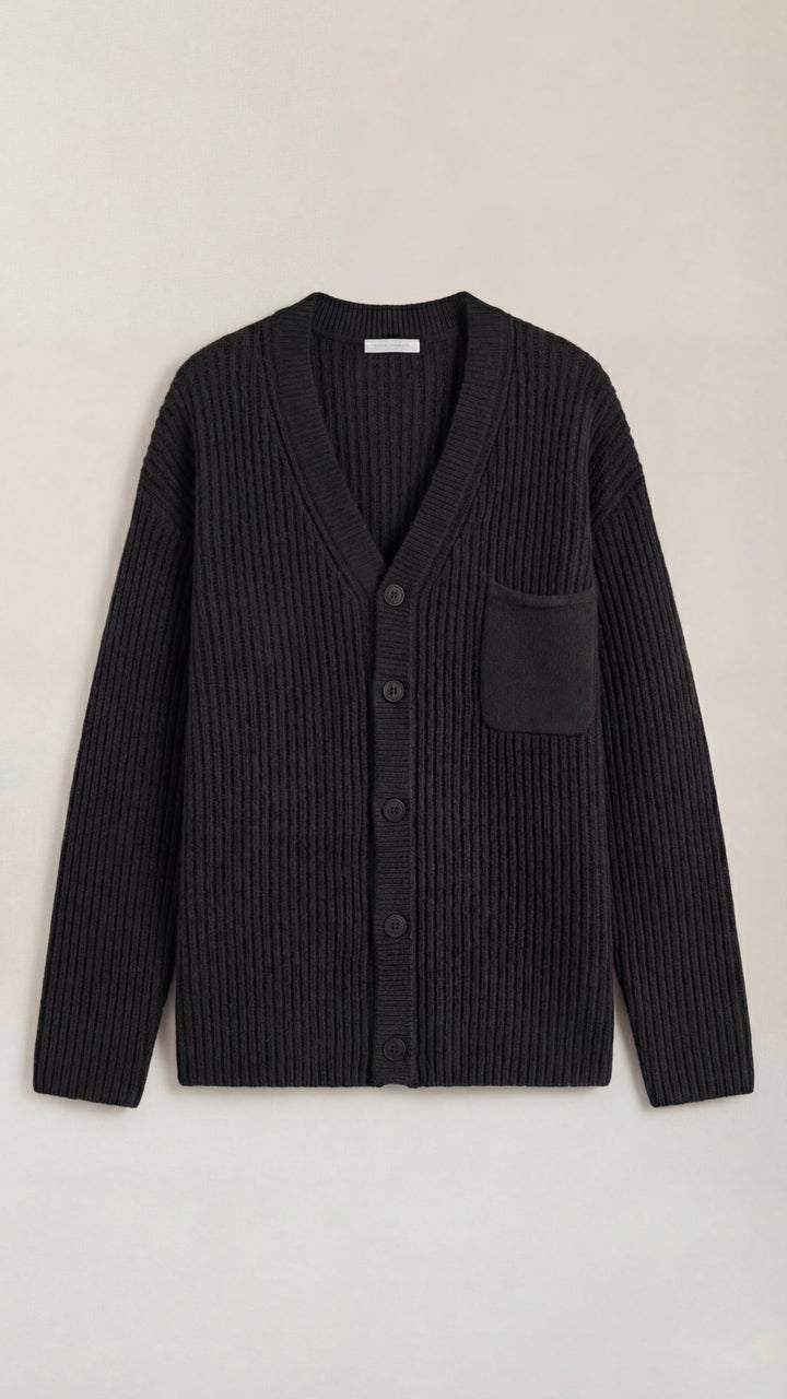 Oversized Franse Katoenen Cardigan