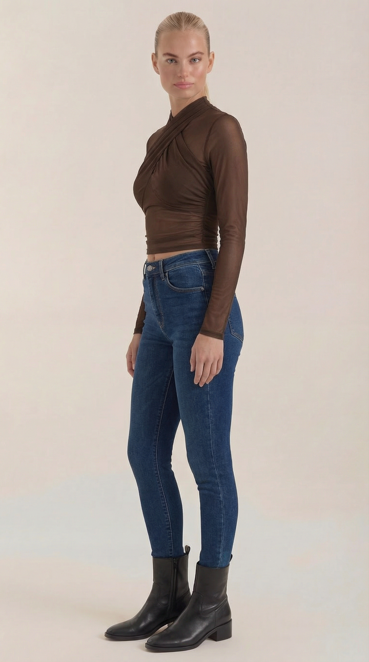 Georgia Sheer Mesh Top