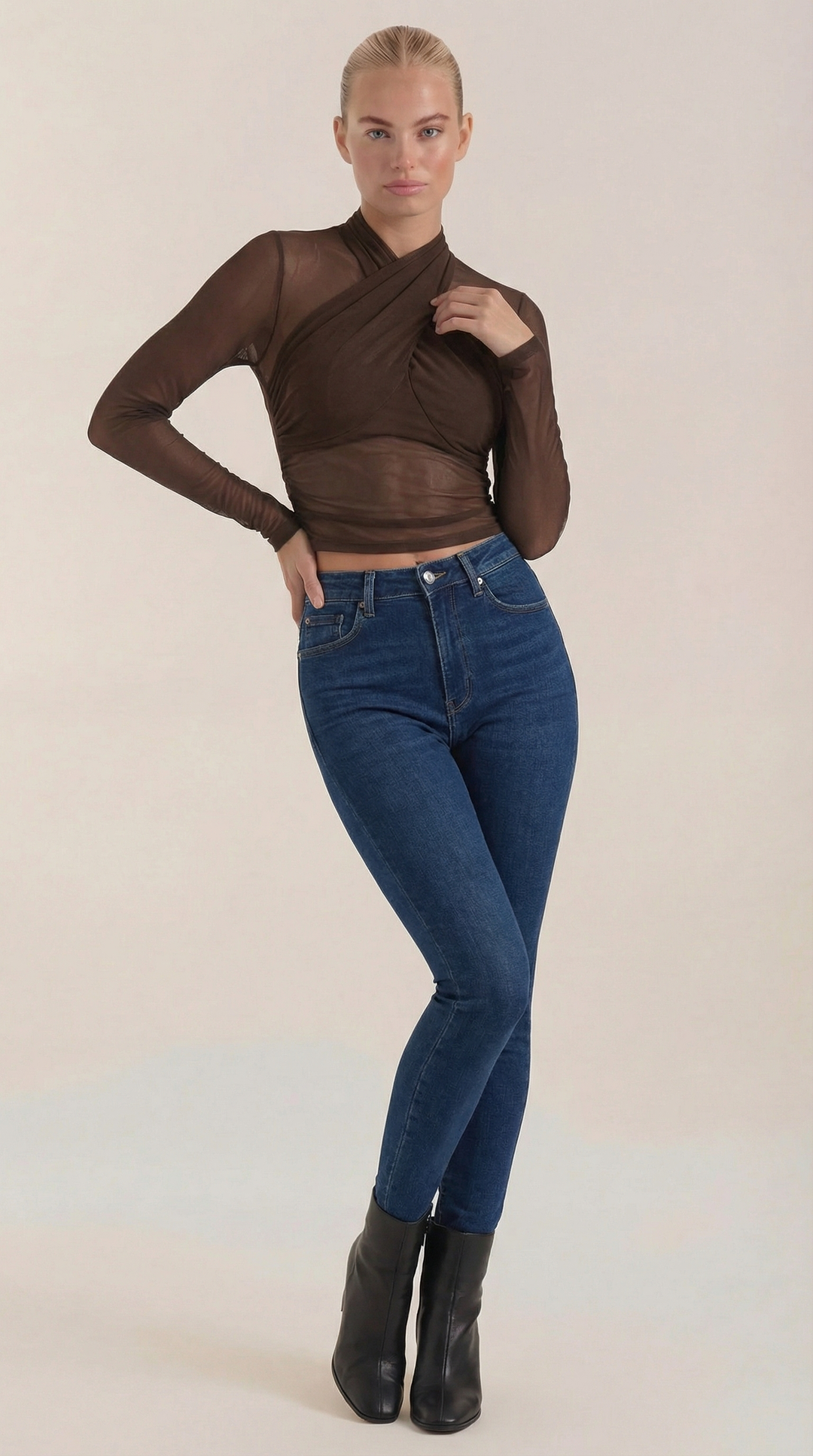 Georgia Sheer Mesh Top