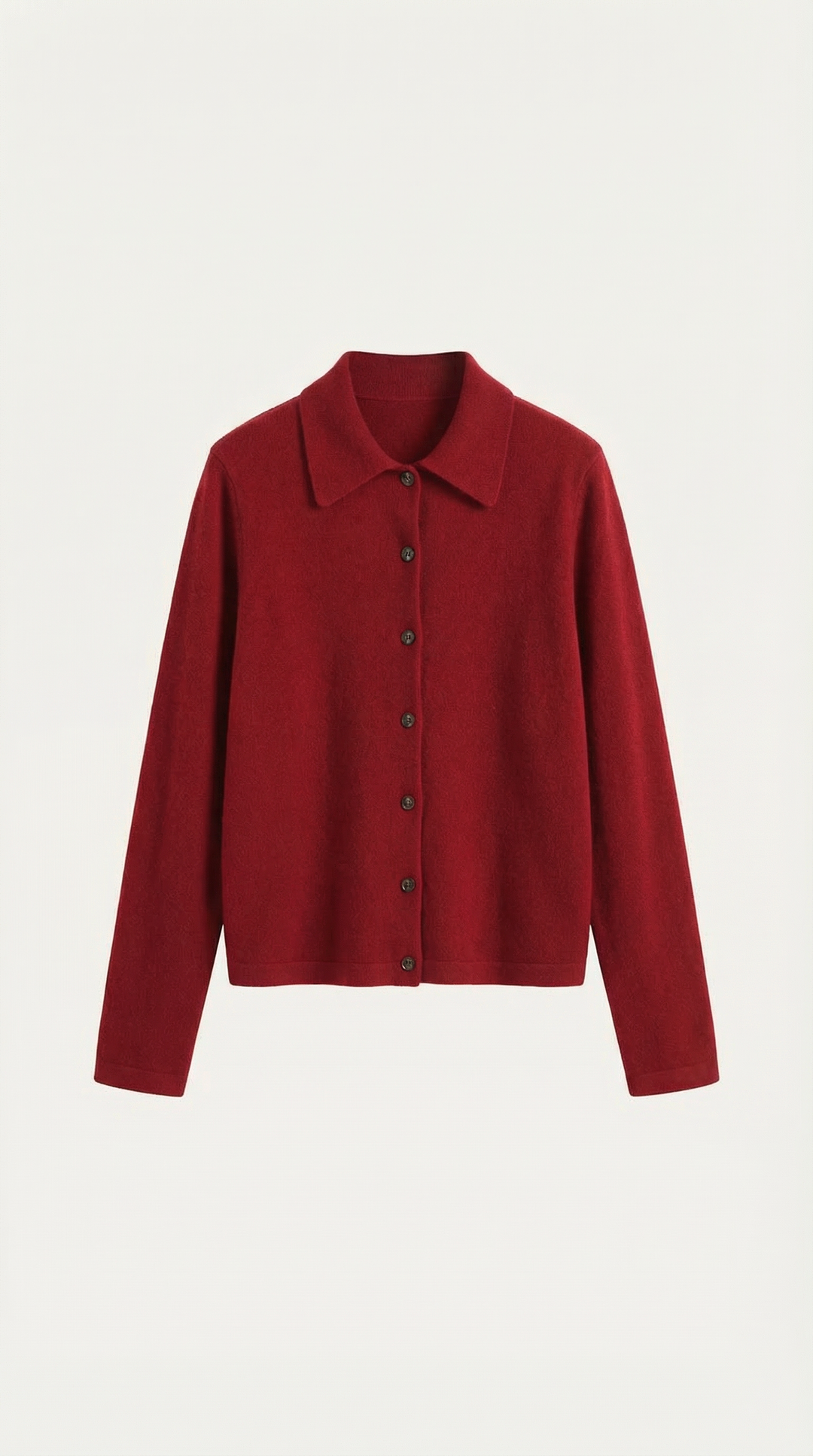 Gladys gebreide cardigan met kraag en knopen