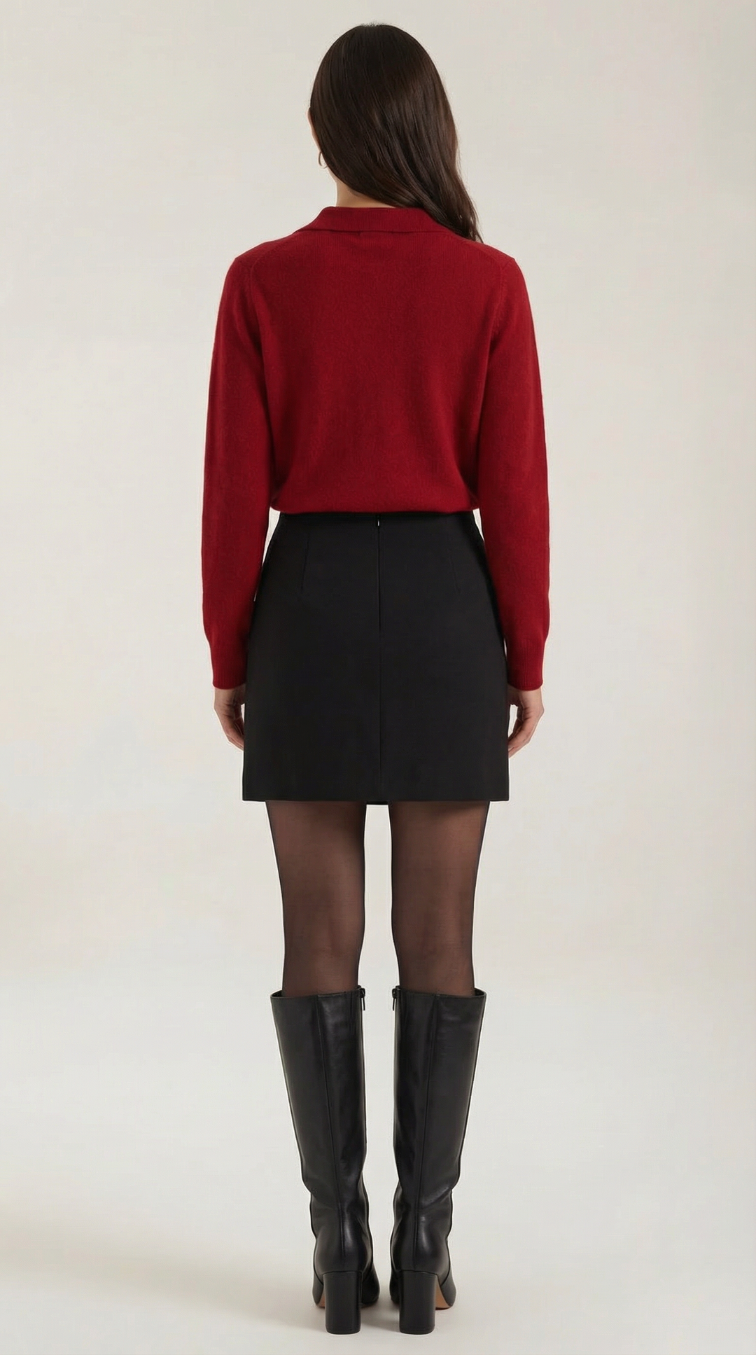 Gladys gebreide cardigan met kraag en knopen