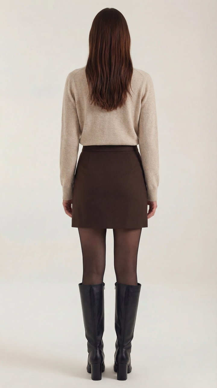 Gladys gebreide cardigan met kraag en knopen