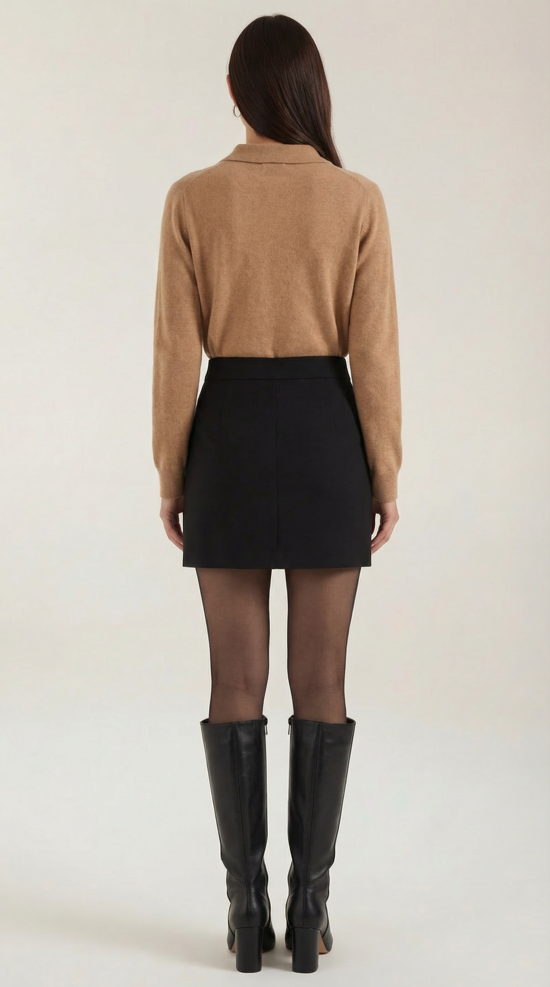 Gladys gebreide cardigan met kraag en knopen