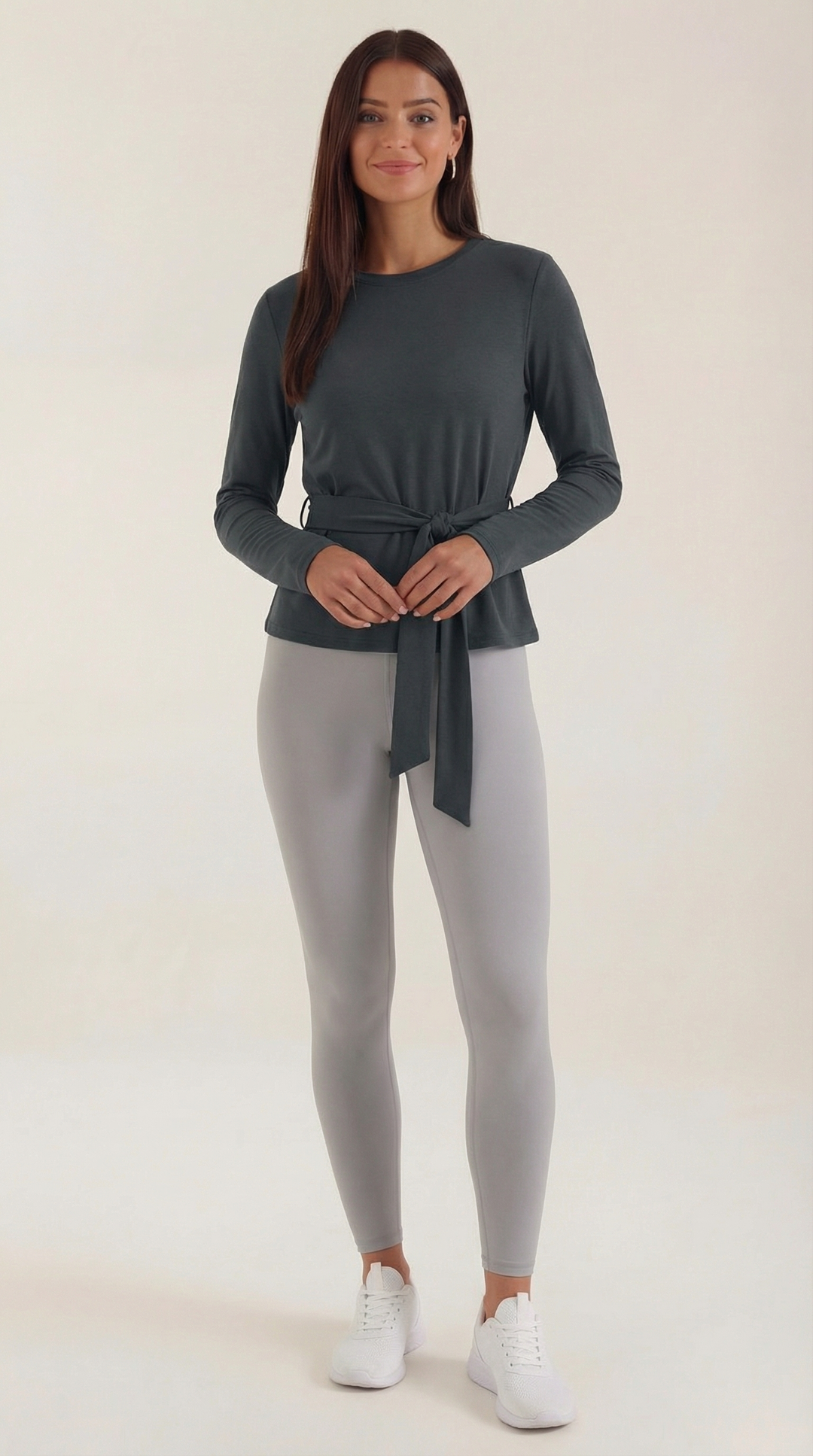 Holly Lange Mouw Knoop Detail Top