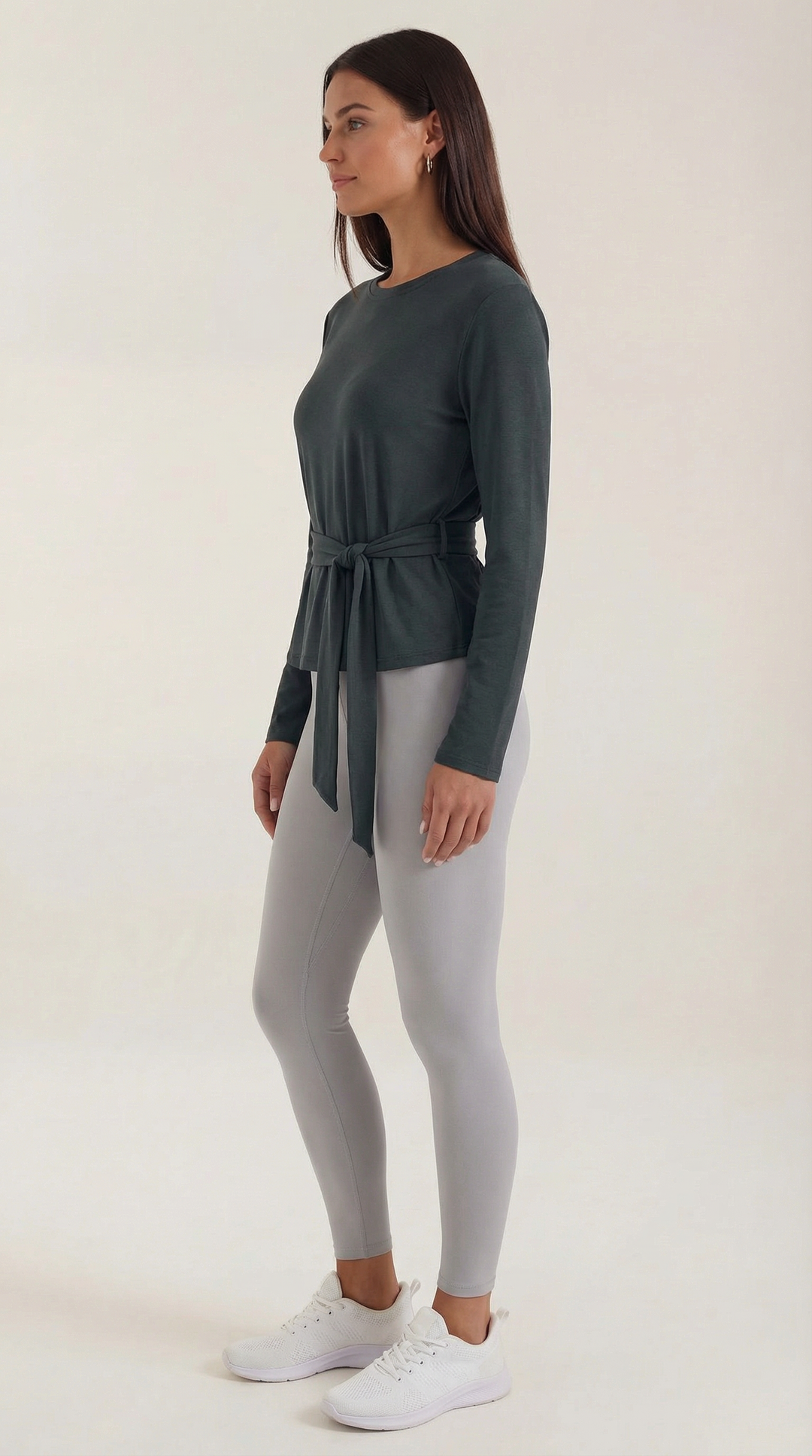 Holly Lange Mouw Knoop Detail Top