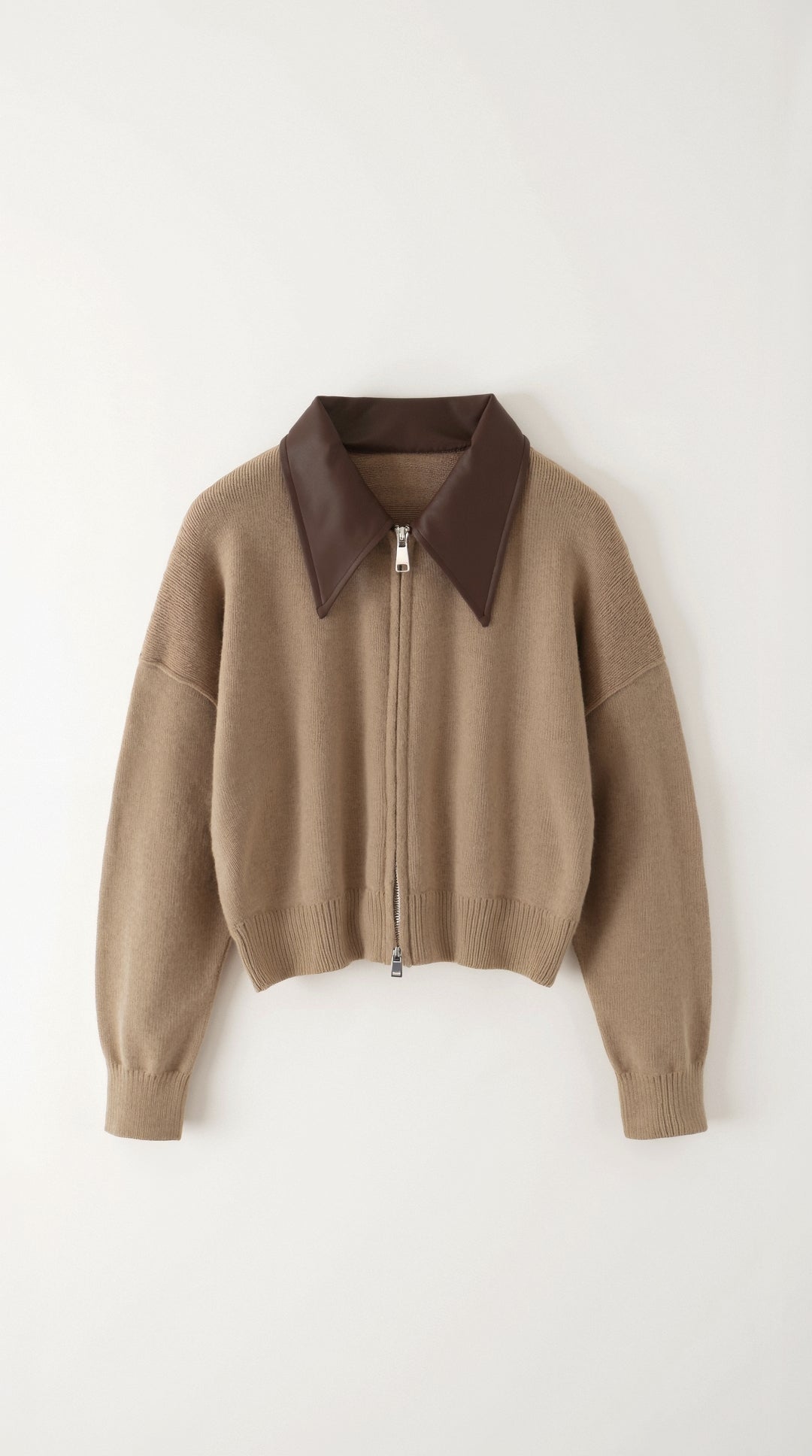 Irene Gebreide Korte Mouwen Polo Shirt