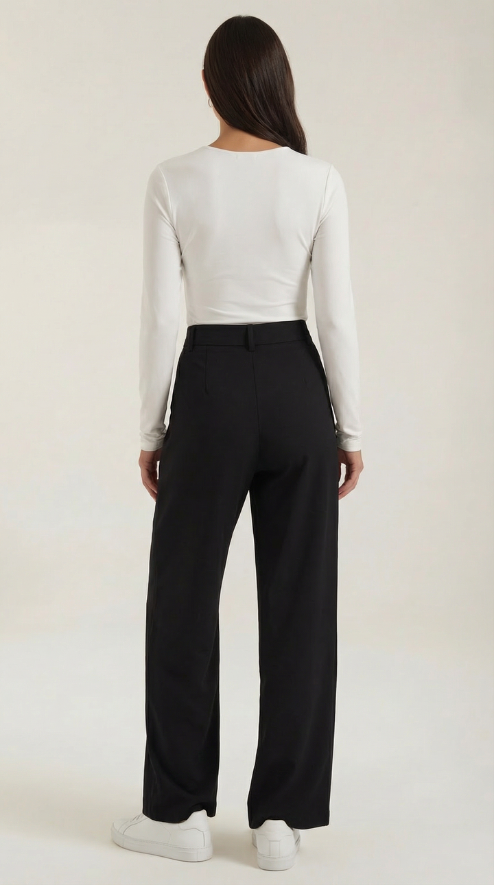 Asymmetrische Denim Broek