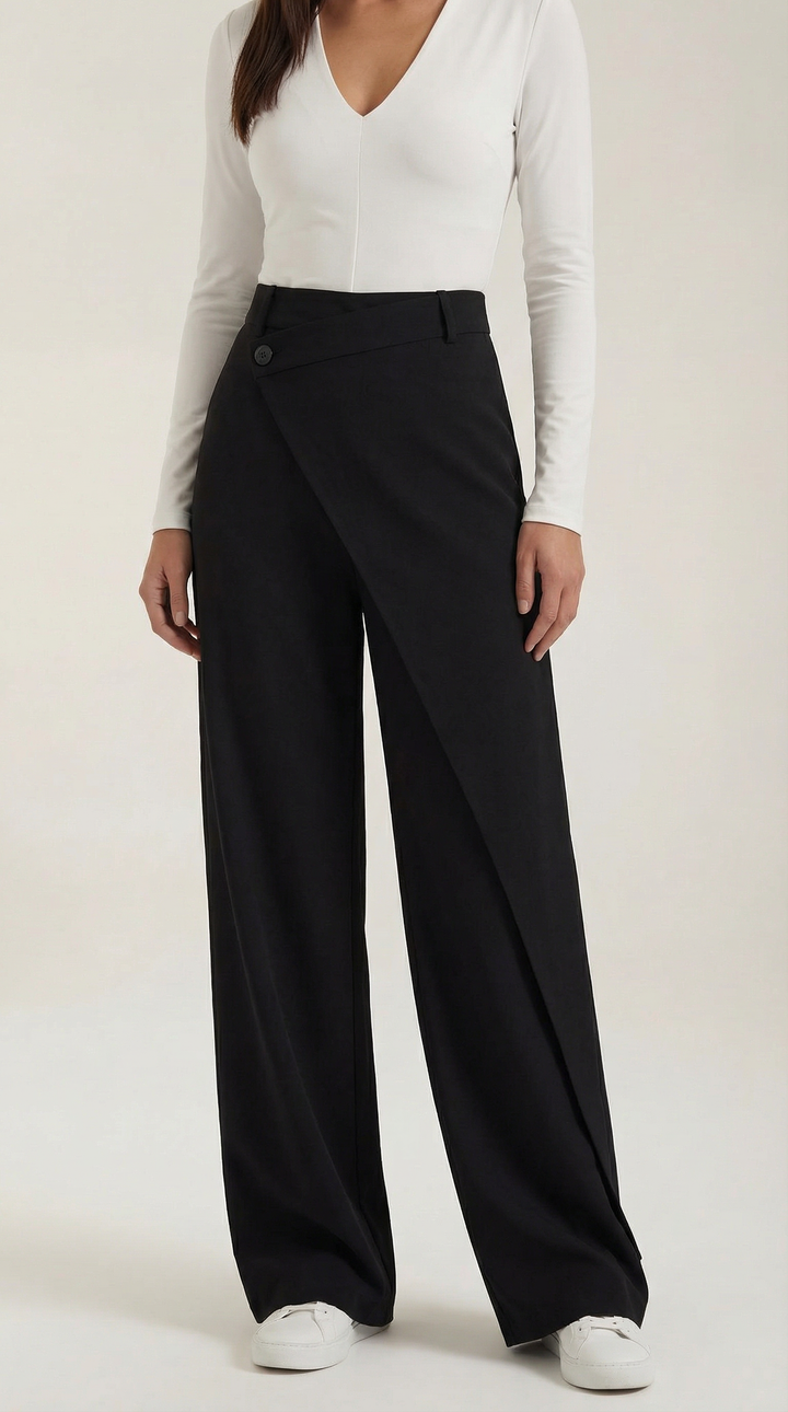 Asymmetrische Denim Broek