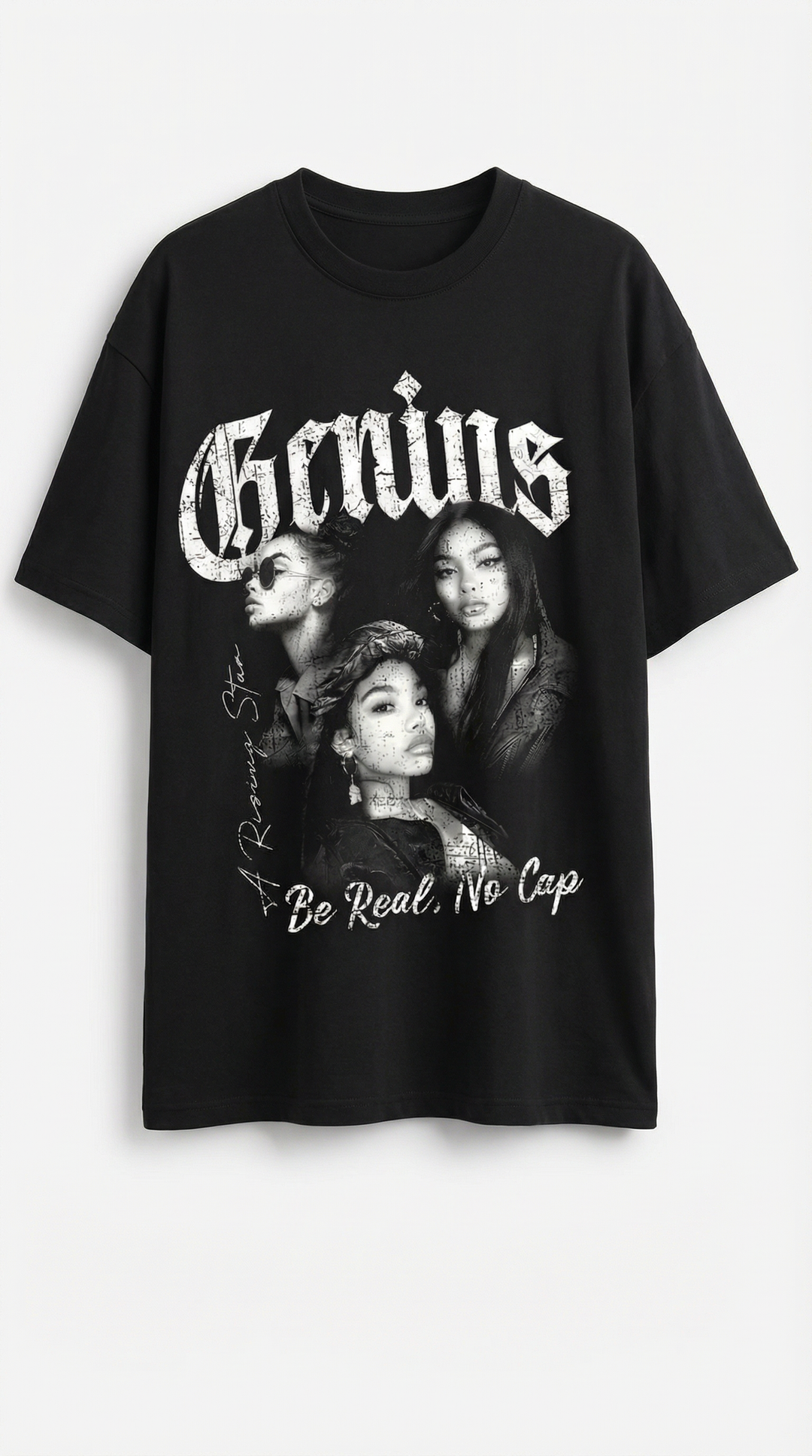 'Jessamine' Oversized T-shirt met Grafisch Ontwerp
