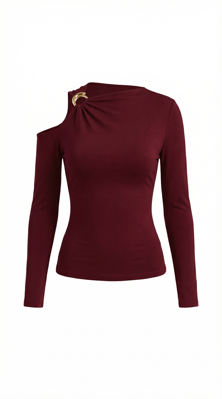 Joann Asymmetrische Top met Één Schouder