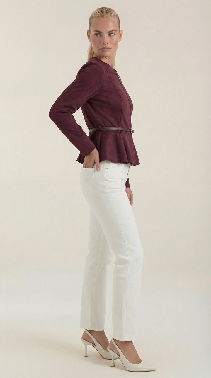 Josie Jacket met Peplum Detail