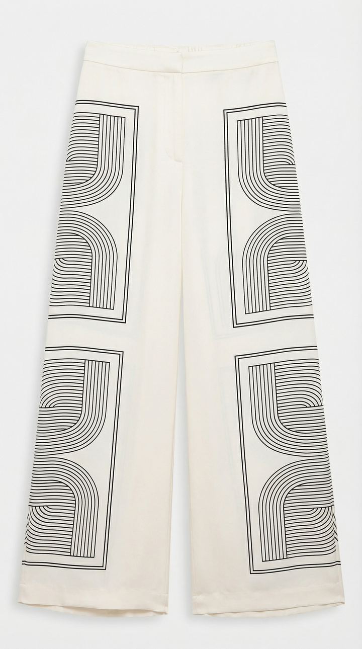 Jude Graphic Wide-Leg Broek