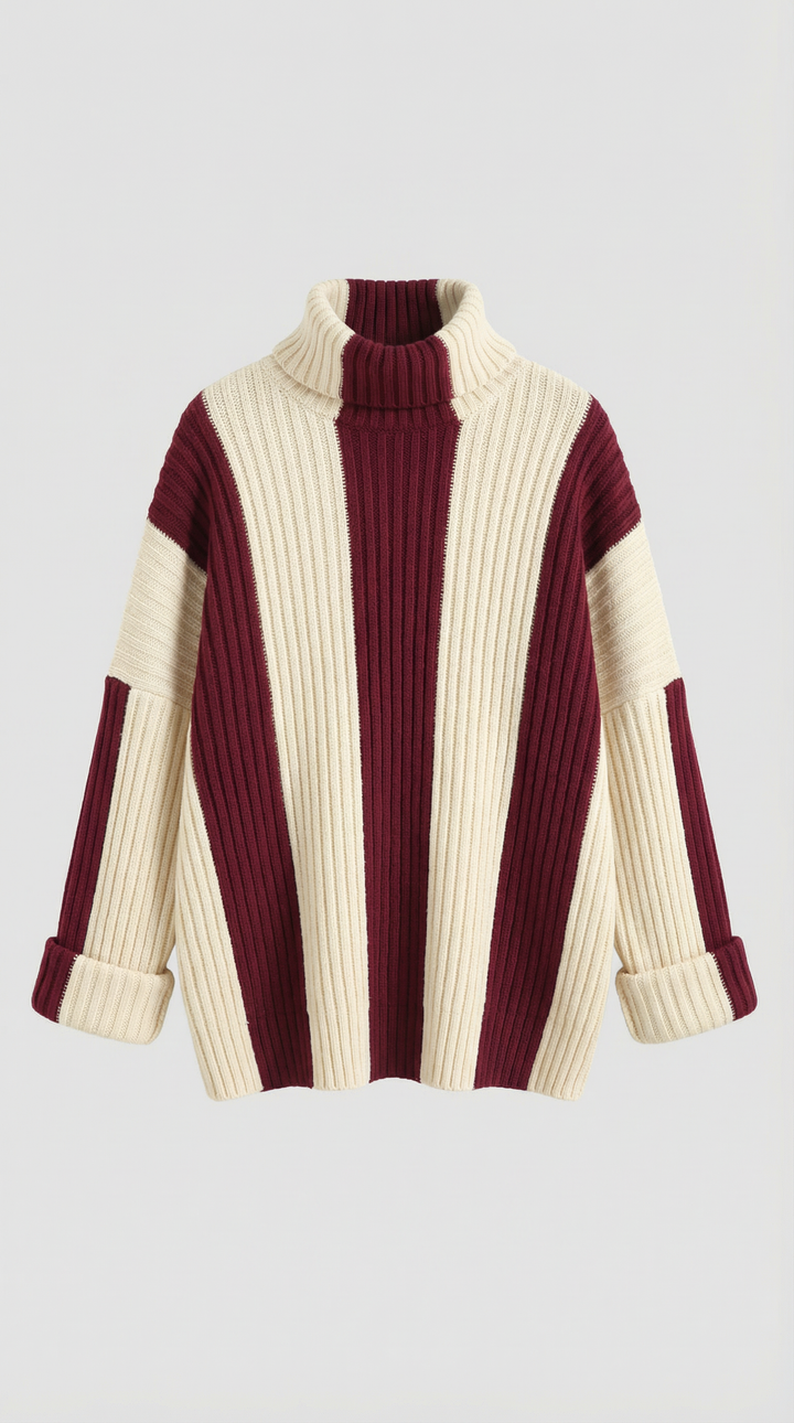 'Juni' Gestreepte Oversized Coltrui
