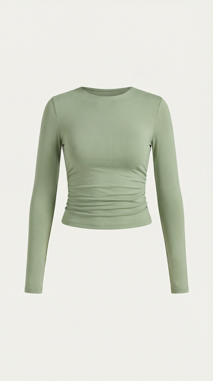 Karen Lange Mouw Crop Top