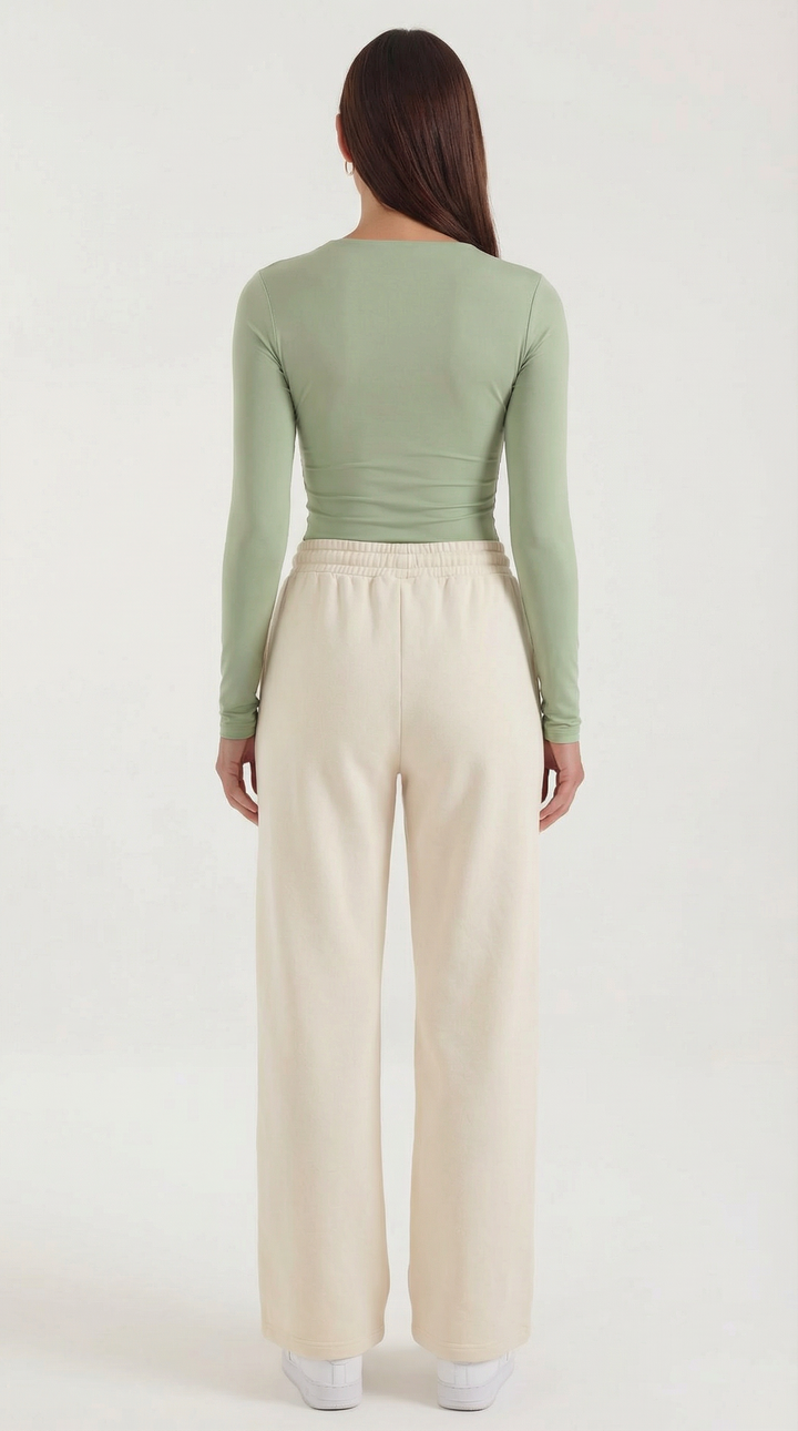 Karen Lange Mouw Crop Top
