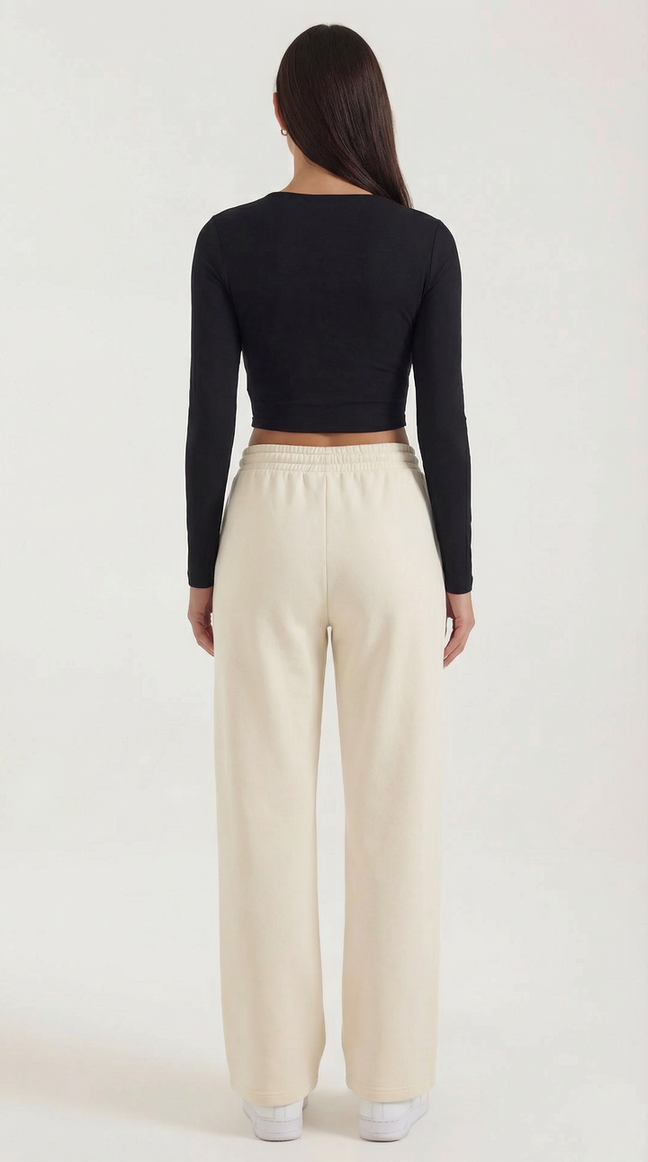 Karen Lange Mouw Crop Top