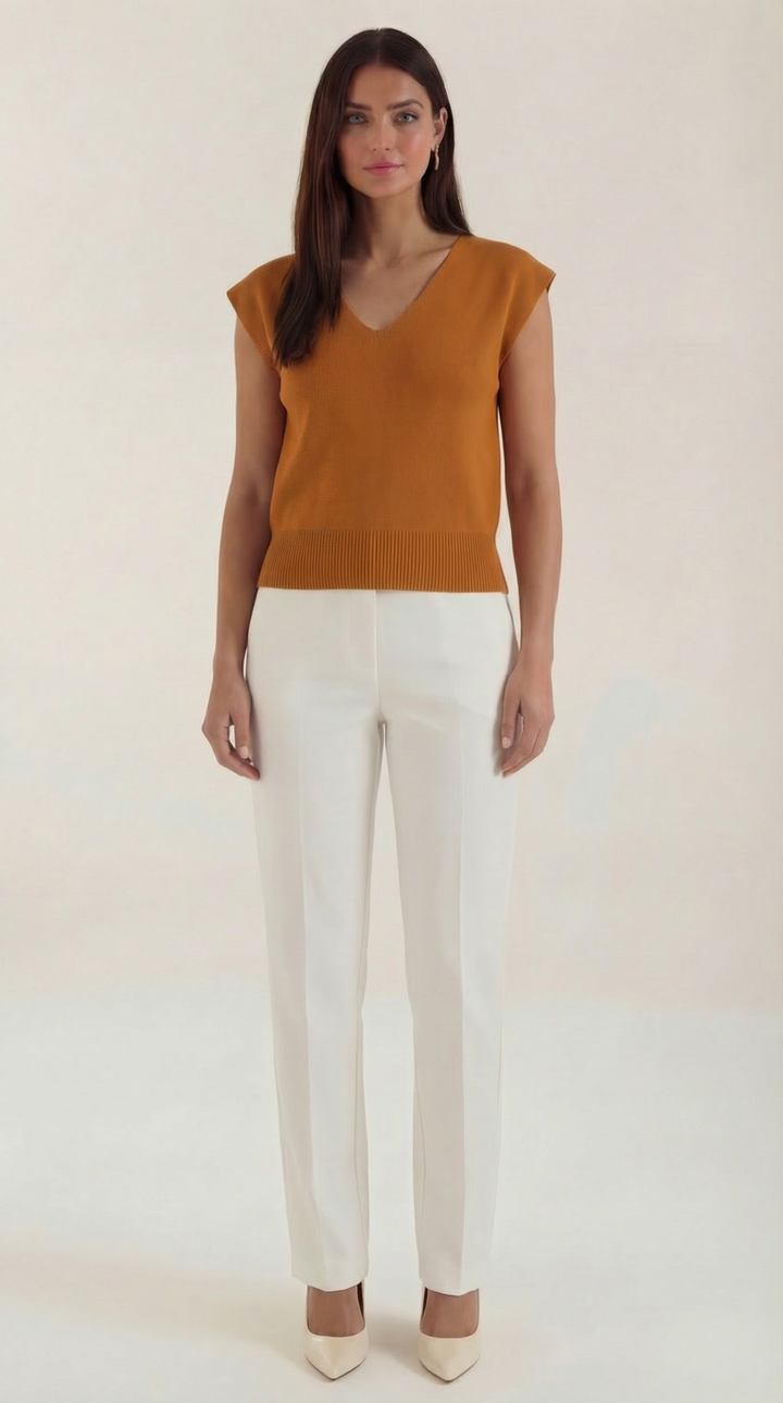 Kim V-hals Blouse