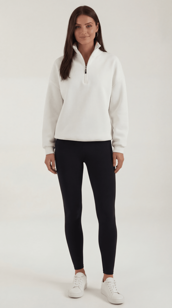 Lori Oversized Quarter-Zip Jersey