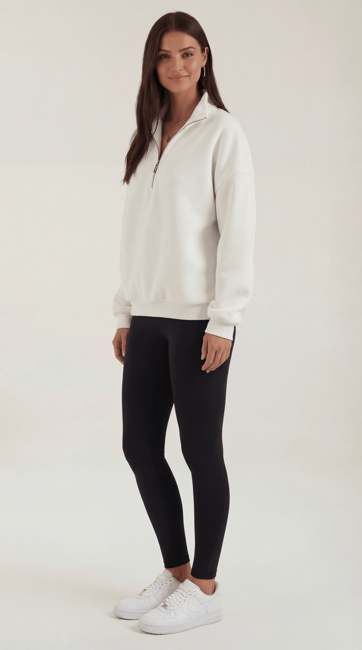 Lori Oversized Quarter-Zip Jersey