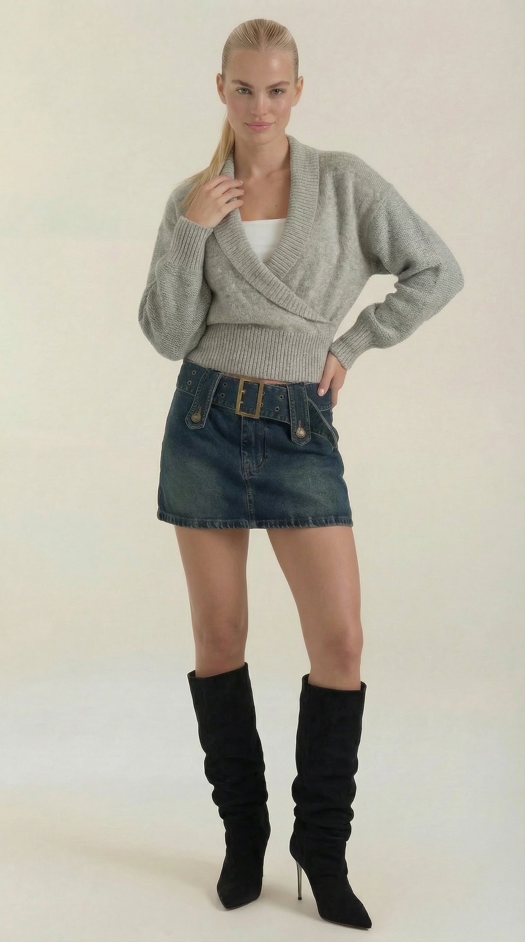 Lynda Wickel Gebreide Trui