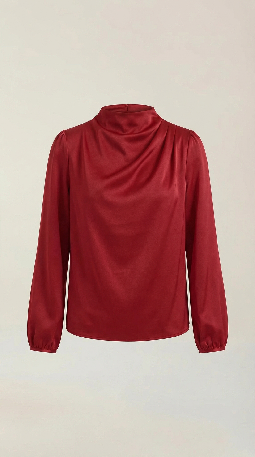Marcia Draped Lange Mouwen Blouse