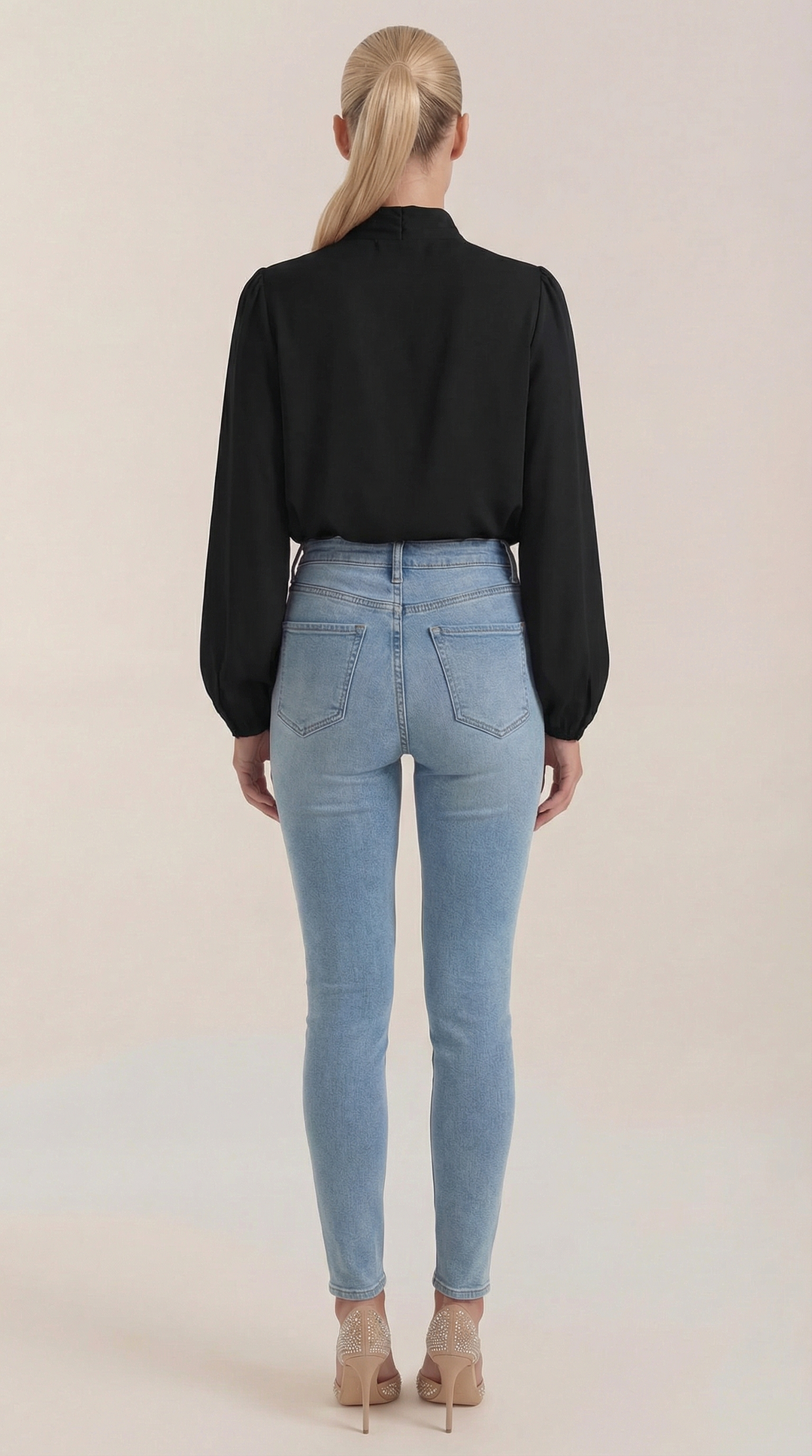 Marcia Draped Lange Mouwen Blouse