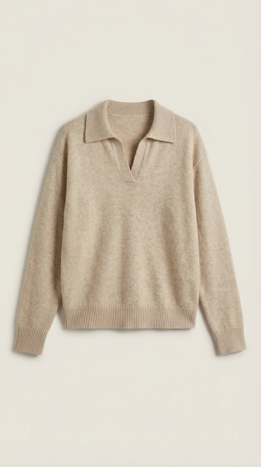 'Margaret' Casual Polo met V-hals