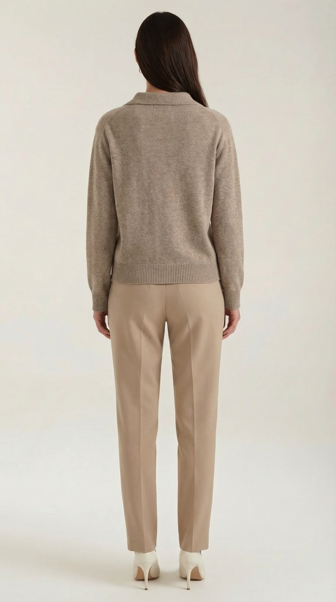 'Margaret' Casual Polo met V-hals