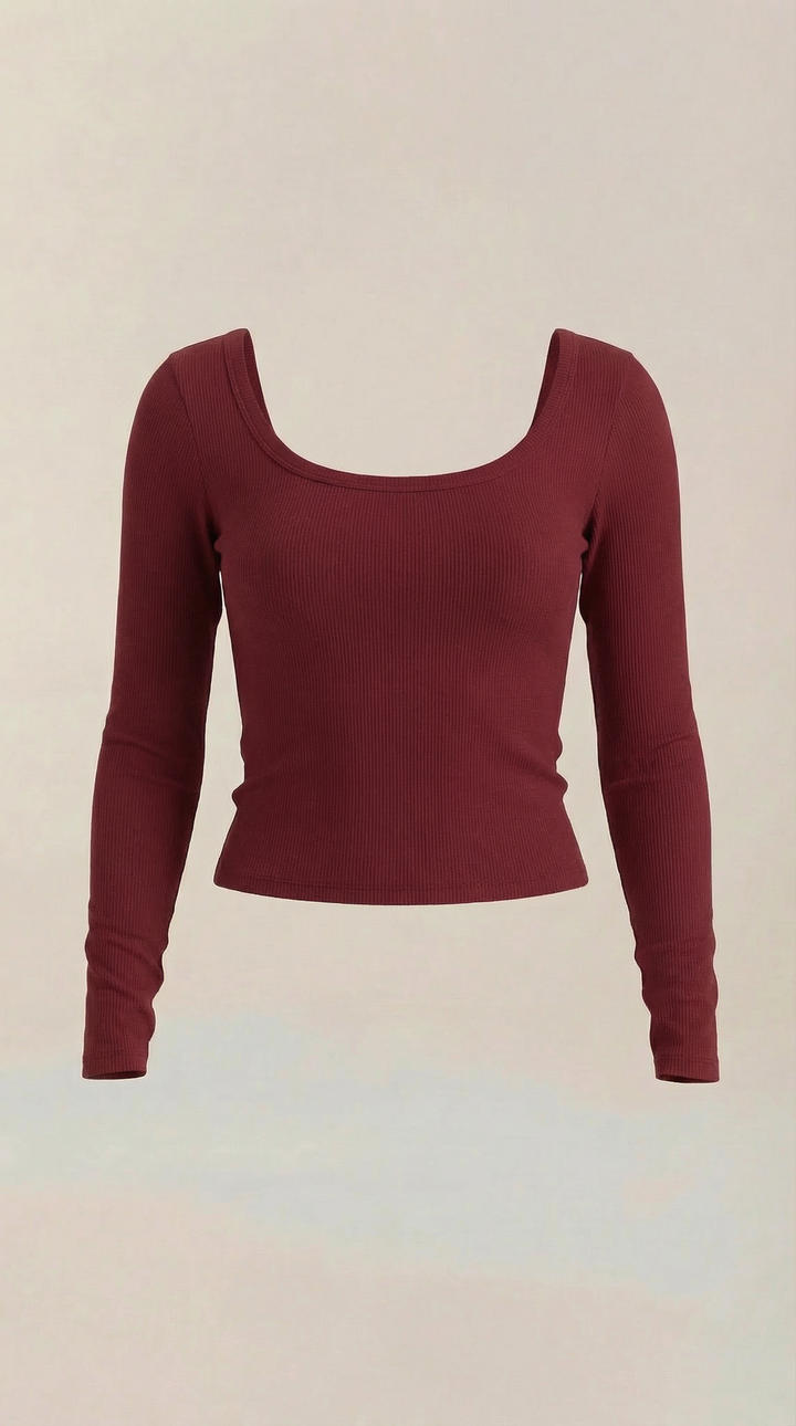 Marian V-Hals Lange Mouwen Top