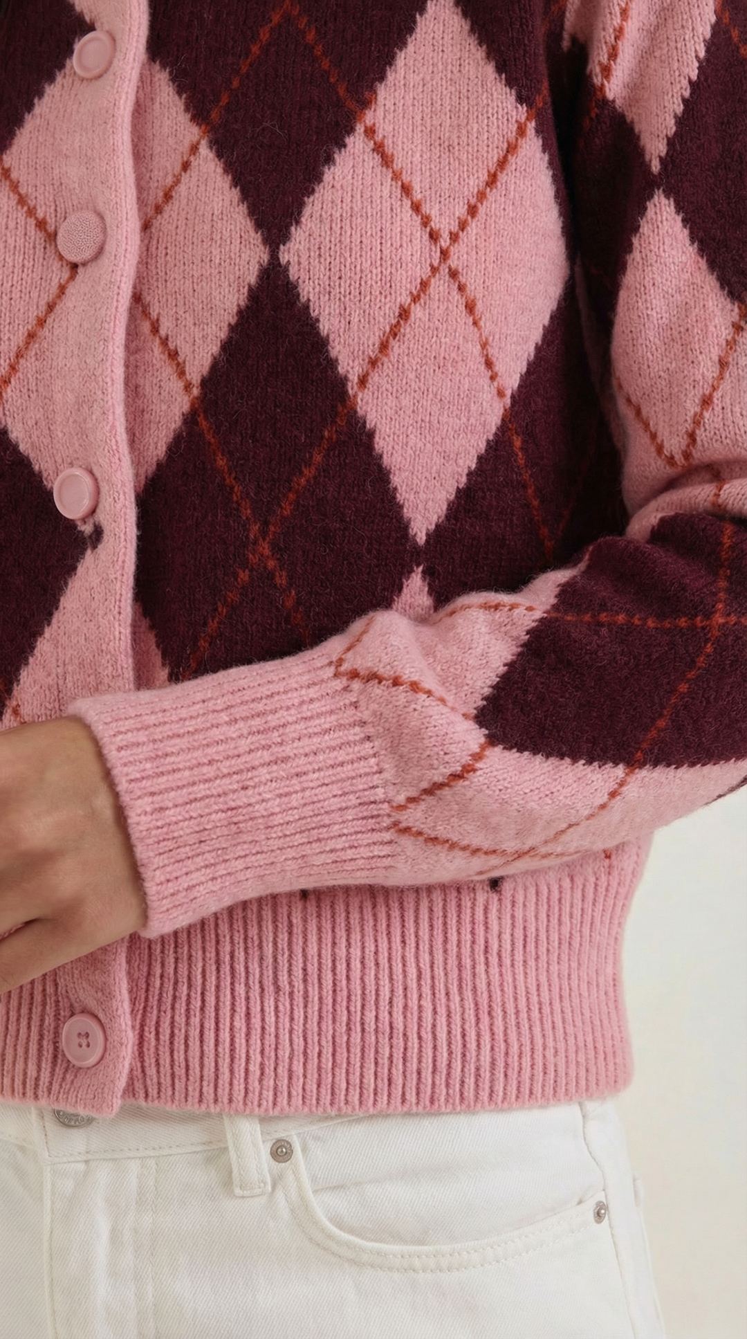 Lange Melodie Gebreide Cardigan met Lange Mouwen