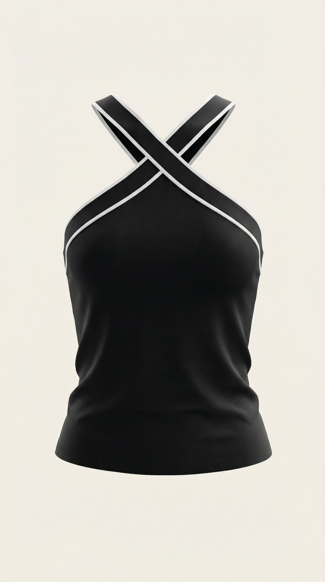 Nia Halter Top met Verweven Ontwerp