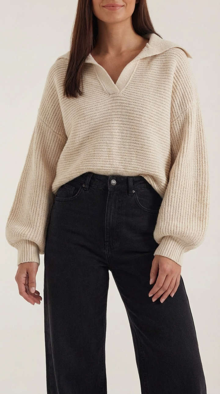Chunky gebreide coltrui